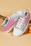 Ombre Leopard Print Casual Canvas Shoes