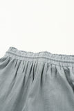 Drawstring Frayed Edge Pocketed Shorts