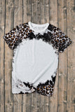 Mix Animal Print Bleached T Shirt