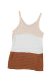 Striped Knit Color Block Tank Top