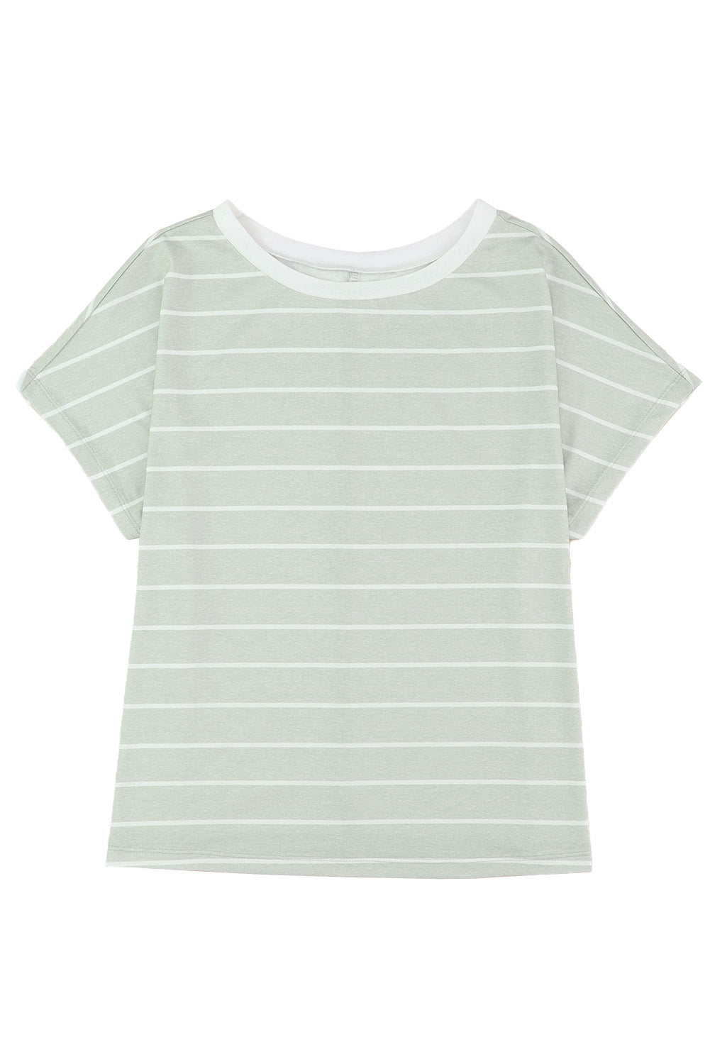 Stripe Short Sleeve Round Neck T-Shirt