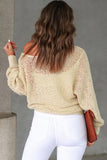 Sheer Openwork Knit Sweater