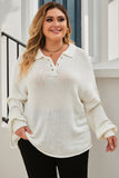 Plus Size Polo Sweater