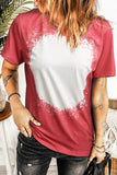 Tie-dyed Round Neck Short Sleeve T-shirt