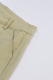 Solid High Waist Casual Pants