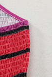 Colorful Striped Hollow Out Camisole