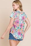 Floral Print Smocked Tank Top