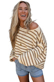 Striped Drop Shoulder Oversized Sweater