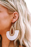 Bohemian Semi-circle Woven Drop Earrings