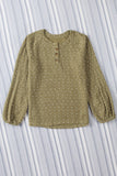 Swiss Dot Raglan Sleeves Knit Top