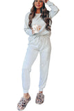 Long Sleeve Pullover and Jogger Pants Lounge Set