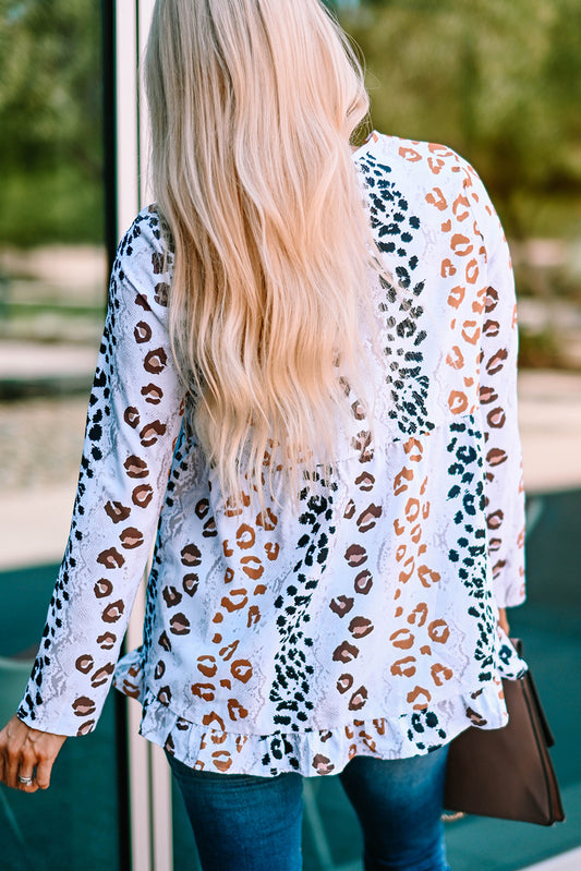 Color Block Babydoll Blouse