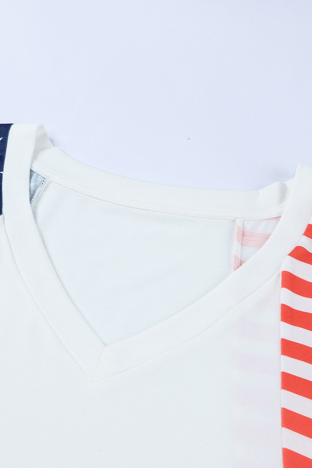 The US Stars and Stripes V Neck Tee