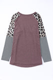 Plus Size Leopard Pocket Top