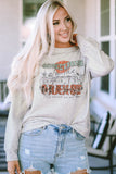 Gray SOMETHING ORANGE Graphic Relaxed Sweatshirt