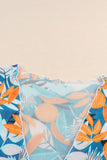 3pcs Tropical Bow Tie Bikini Swimsuit Set