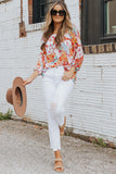 Palettes Floral Print Blouse