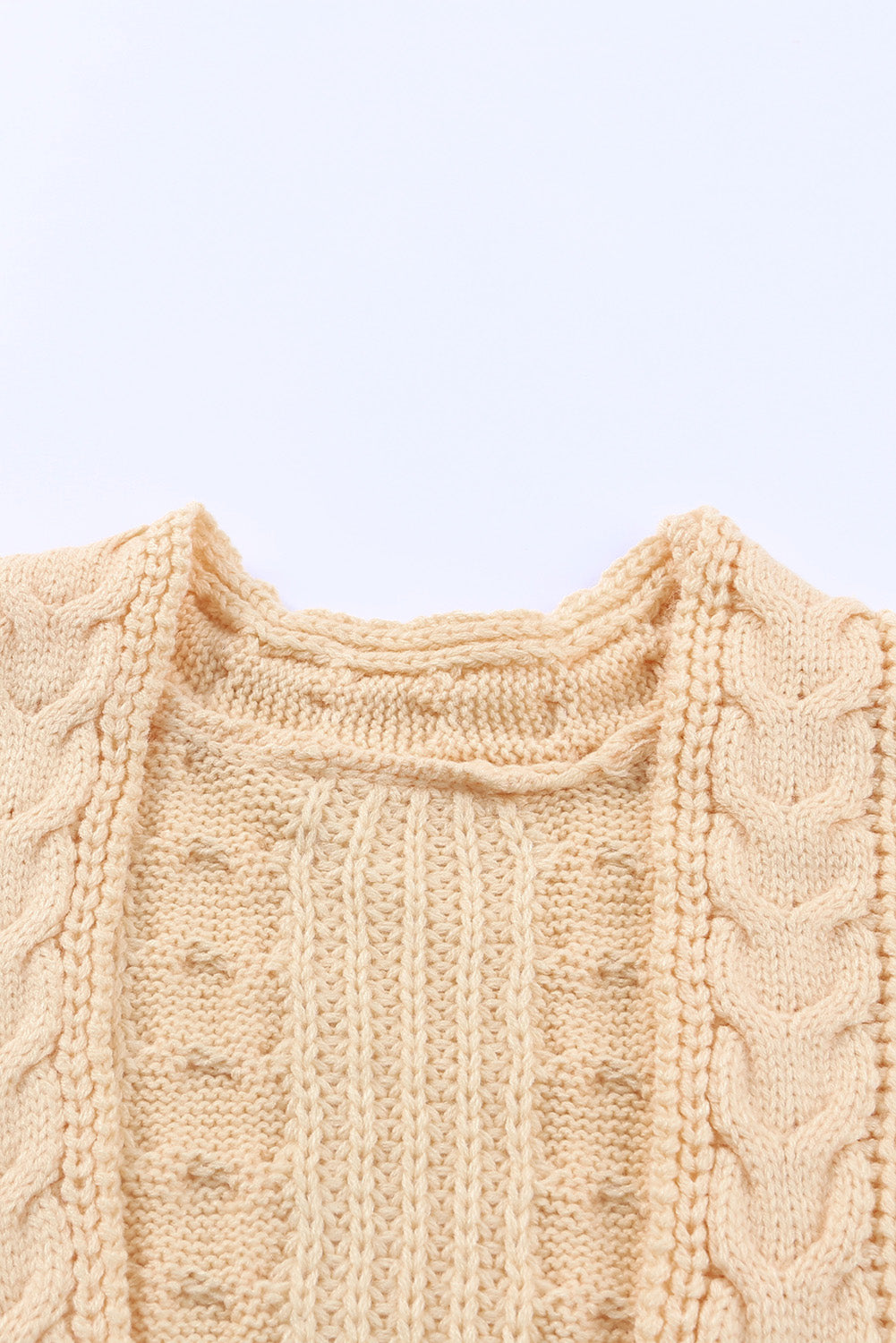 Chunky Knit Open Front Cardigan