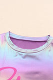 Shiny Iridescent Stay Wild Graphic Oversized Tee