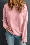 Bonbon Solid Classic Crewneck Pullover Sweatshirt