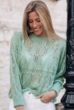 Sheer Knitted Pointelle Sweater