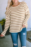 Striped Drop Shoulder Oversized Sweater