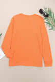 Plain Crew Neck Long Sleeve Top