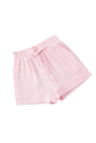 Drawstring Waist Pocketed Lounge Shorts