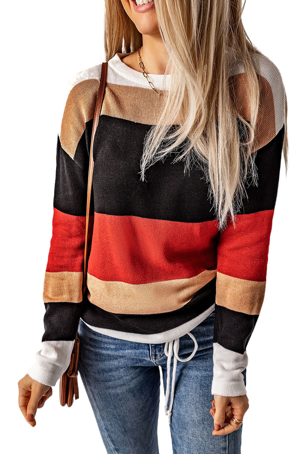 Colorblock Knit Sweater