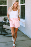 Drawstring Waist Pocketed Lounge Shorts