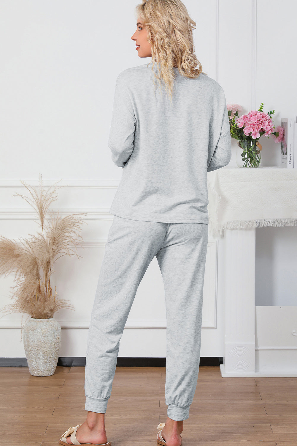 Long Sleeve Pullover and Jogger Pants Lounge Set