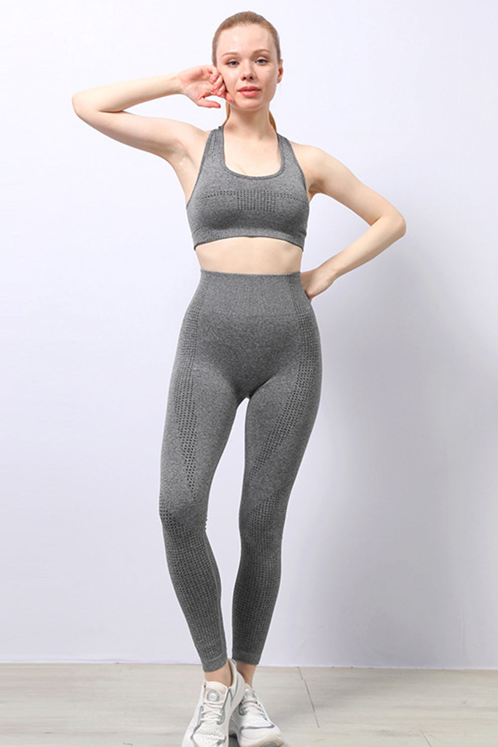 U-neck Racerback High Waist Active Wear