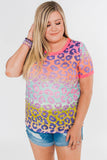 Plus Size Tie-dye T-shirt