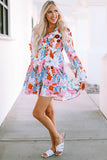 Floral Tiered Mini Dress