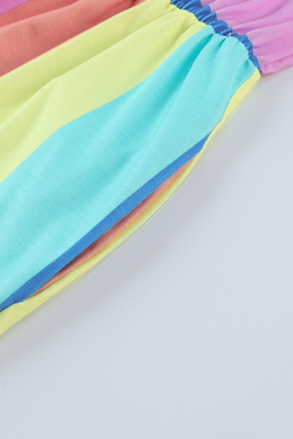 Multicolor Colorblock Knit Tank Top