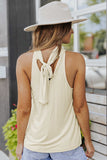 High Neck Tie Tank Top