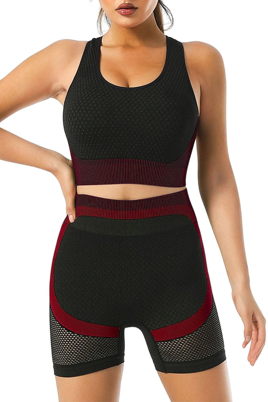 Active Yoga Sports Bra and Shorts Set