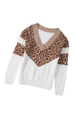 Splicing Off Shoulder Pullover Sweater