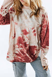 Tie Dye Crew Neck Long Sleeve Top