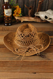 Hollow-out Straw Cowboy Hat