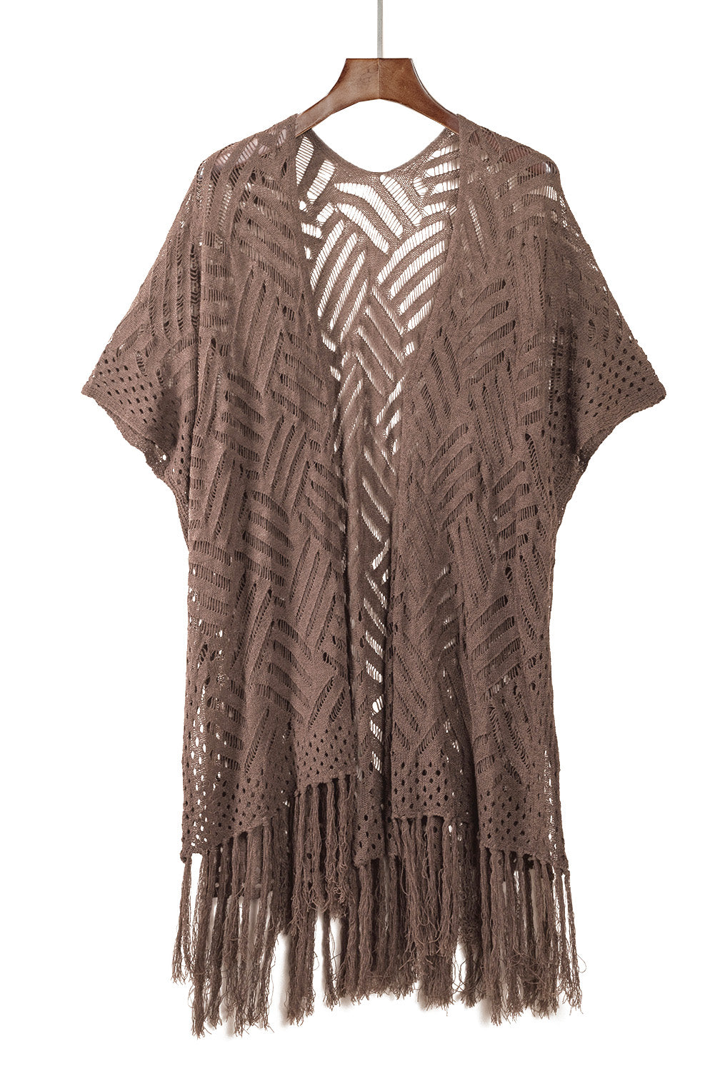 Loose Knitwear Kimono with Slits