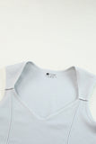 Joint Straps Sleeveless Ribbed Gym Top