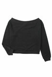 Off The Shoulder Mineral Wash Pullover