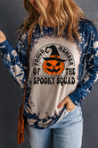 Haut multicolore à imprimé tie-dye, fier membre de The Spooky Squad