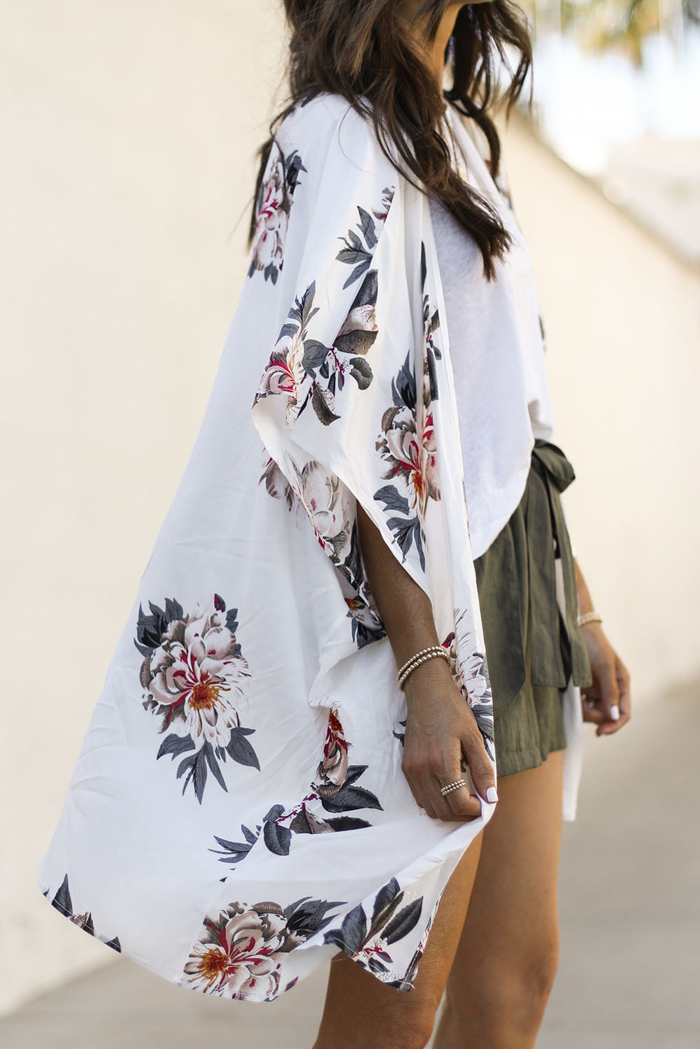 Floral Print Summer Kimono