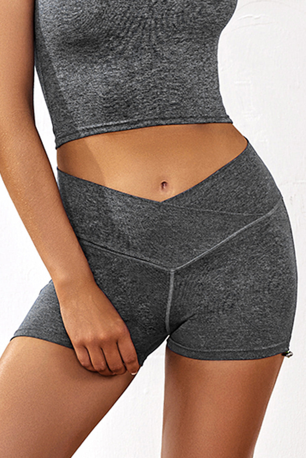 Short de yoga bleu Athletic Gym pour soulever les fesses