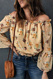 Bell Sleeves Floral Crop Top