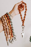 Twist Braided Wristlet Keychain