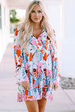 Floral Tiered Mini Dress