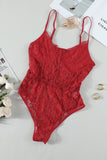 Lace Panelled Teddy Lingerie